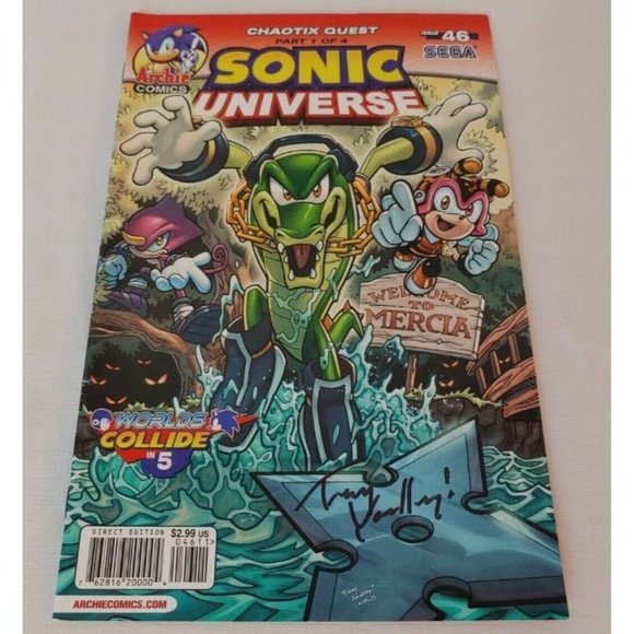 Sonic Universe Comic Book Issue #46, Chaotix Quest Part 1 of 4 Signed Issue - Picture 2 of 11